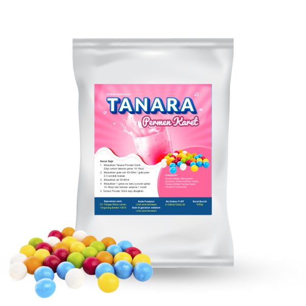 Bubuk Permen Karet Pink