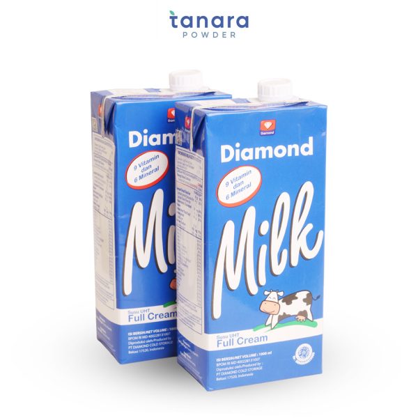 susu diamond cair full cream uht 1 liter distributor harga grosir tanara powder Susu UHT Diamond 1 Liter