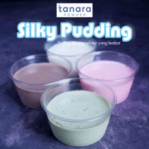 silky pudding tanara powder bubuk puding sutera harga terbaik rasa green tea matcha Silky Pudding Green Tea 500gr