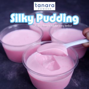 silky pudding tanara powder bubuk puding sutera harga terbaik rasa strawaberry strawberi Silky Pudding Strawberry 500gr